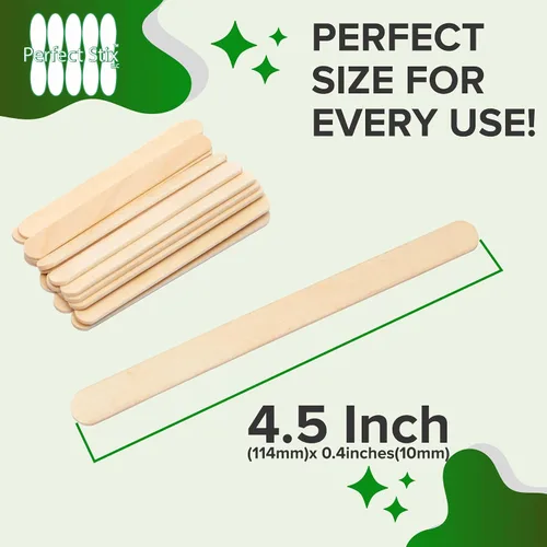 Miniatura 2 de Perfect Stix Palitos de madera para manualidades, 4.5 pulgadas, madera de abedul americano, 1000