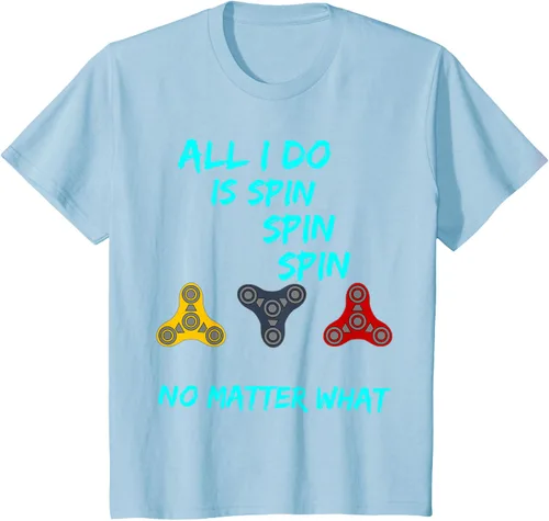 Miniatura 8 de Fidget Spinner All I Do is Spin Fun T-Shirt