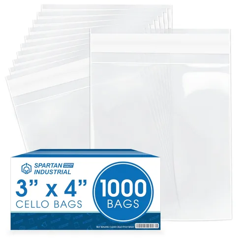 Miniatura 16 de Spartan Industrial - (1000 unidades) Bolsas de celofán transparentes resellables de 10 x 18 cm para joyería, regalos, favores de fiesta