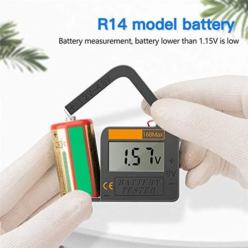 Miniatura 2 de Nuevo probador de batería de pila de botón Instrumento de medición de batería para baterías AA/AAA/9V/1.5V/C/D regular/recargables