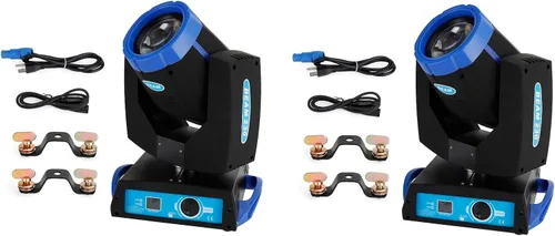 Topteng 2pcs 7R 230W Beam Sharpy Moving Head Light 17 Gobos RGBW Beam Lights, DJ Lights Zoom Moving Head Beam Beam Sharpy Light 8 Prism Strobe DMX