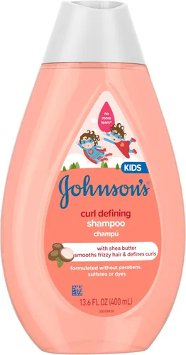Miniatura 8 de Johnson's - Champú definidor de rizos para niños con manteca de karité, limpia, suaviza el encrespamiento y define ondas y rizos durante 24 horas