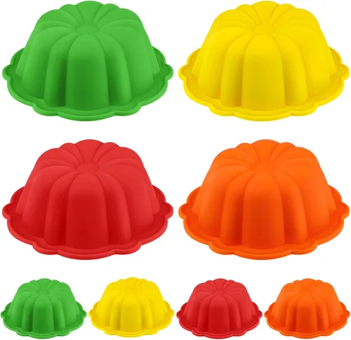 Miniatura 9 de Webake Moldes de silicona para hornear cupcakes, moldes para magdalenas de 3 pulgadas, paquete de 12