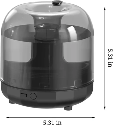 Miniatura 2 de Mini humidificadores portátiles, 2024 nuevos humidificadores pequeños de niebla fría de 16.9 fl oz para dormitorio, humidificador de escritorio USB