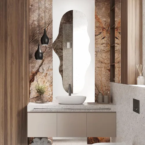 Miniatura 2 de BST FURNH Espejo Único de Cuerpo Completo Montado en la Pared Espejo Alto Espejo de Cuerpo Completo de Longitud Completa Espejo de Longitud de Piso