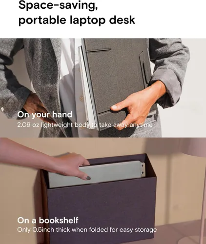 Miniatura 5 de MOFT Soporte Plegable para Laptop y Escritorio Portátil, Escritorio Mini para Computadora Portátil para Viaje y Oficina en Casa, Diseño Ergonómico