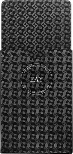 Miniatura 6 de EAY Juego de Cartas Impermeables con Diamante en Negro, Cartas para Póker, Baraja de Cartas (Negro)
