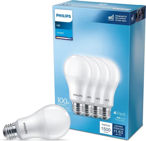 Miniatura 15 de Philips - Bombilla LED A19 equivalente a 75 vatios, no regulable, E26, luz blanca suave (2700 K), paquete de 16