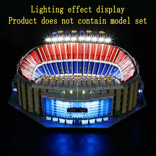 Miniatura 4 de Kit de luces LED GEAMENT compatible con Lego Camp NOU – FC Barcelona - Juego de iluminación para el modelo de construcción Creator 10284