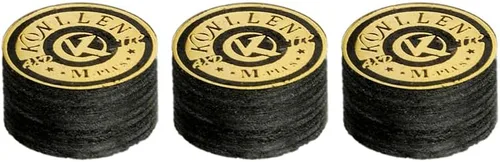 Miniatura 15 de KONLLEN Billar de billar de billar de 0.551 in, 8 capas de piel para taco profesional, accesorios de billar duraderos Tip-M-9 capas