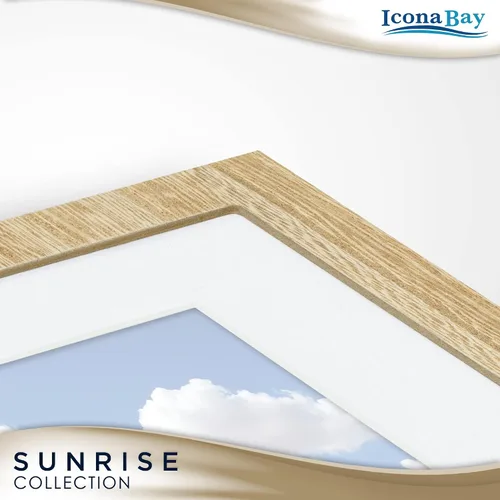 Miniatura 4 de Icona Bay - Portarretratos marrón ceniza de 4 x 6 pulgadas - Compuesto de madera maciza pintada de una pieza, casa de campo moderna - Colección