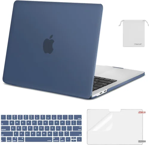 Miniatura 15 de MOSISO - Carcasa rígida de plástico, cubierta de teclado, protector de pantalla y bolsa de almacenamiento para MacBook Pro 13 pulgadas/33 cm Azul
