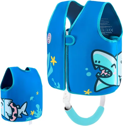 Miniatura 33 de Pottwal Chaleco de natación para niños - Chaqueta de natación - Hecho de neopreno y EPE - con correa ajustable en la entrepierna Verde