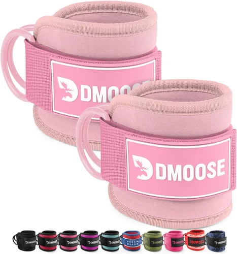 Miniatura 39 de DMoose Fitness Ankle Strap for Cable Machine - One Size Fit with Premium Padding Cuffs, Ankle Bands for Working Out, Booty Workouts, Leg Extension