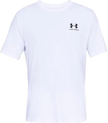 Miniatura 8 de Under Armour Camiseta deportiva de manga corta para hombre, con estampado en el lado izquierdo del pecho