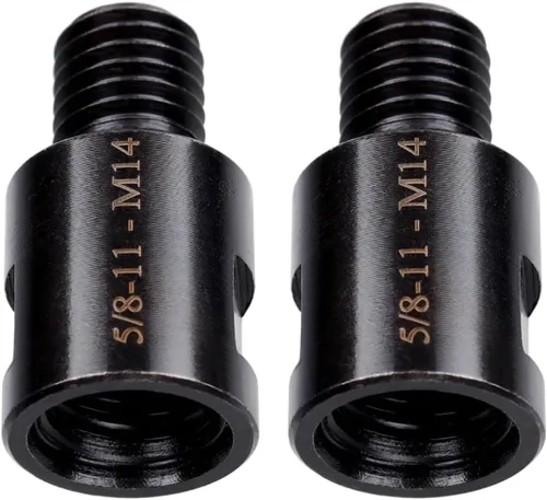 Wolfride Adaptador de accesorio para amoladora angular M14 de 5/8-11 a hembra a M14 adaptador macho (2 piezas)