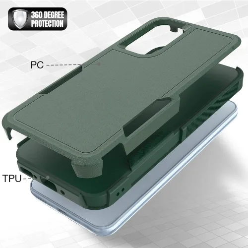 Miniatura 345 de Jeylly Compatible con Samsung Galaxy A22 5G Funda, Funda Samsung A22 5G con 2pcs protectores de pantalla de vidrio templado