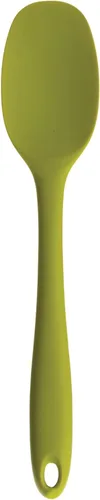Miniatura 12 de RSVP International (ELA-WH) Cuchara de espátula de silicona favorita de Ela, negro, 11 pulgadas, silicona sin BPA, mezcla de baterías gruesas