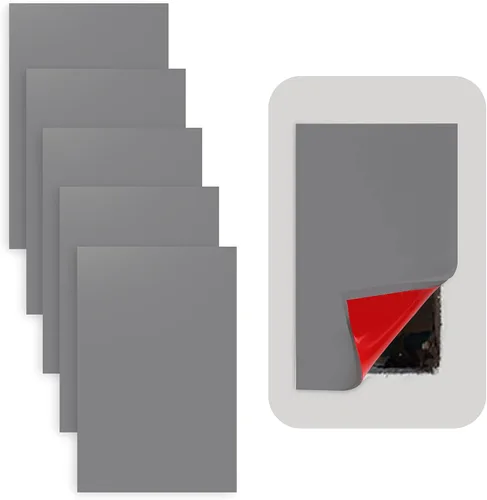Miniatura 10 de Rubber Bond Placa de Goma Autoadhesiva para Toma de Pared, Paquete de 5 Unidades – Parche de Agujero para Paneles de Yeso Fácil de Aplicar Despegar