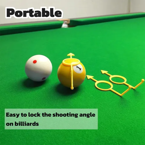 Miniatura 5 de Balón de billar ayuda para apuntar, entrenador de bola de taco para bolas de (2-1/4 pulgadas, 0.98 pulgadas, 1.5 pulgadas). 2, 4 o 6