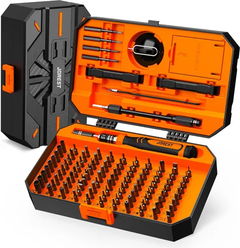 Miniatura 7 de JOREST Juego de destornilladores pequeños de precisión de 40 piezas (acero S2), juego de destornilladores magnéticos con Torx T5 T6 T8, kit