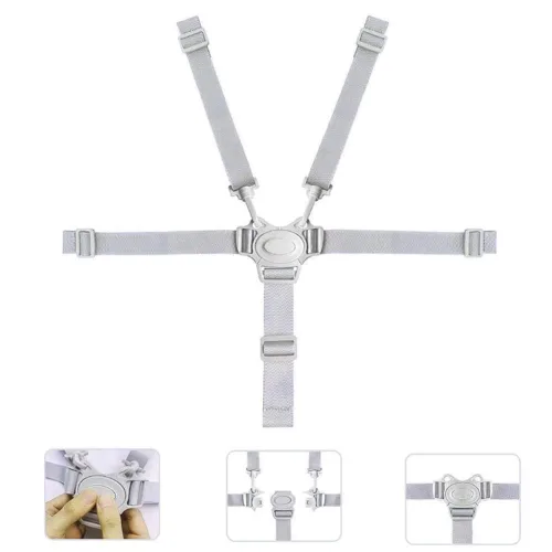 Miniatura 4 de Correa de repuesto para silla alta, Baby Trend - Arnés ajustable para silla alta de cinco puntos, accesorios para silla alta