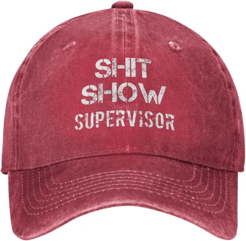 Miniatura 23 de Shit Show Supervisor Hat para mujer, gorra de béisbol vintage