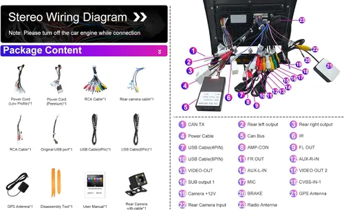 Miniatura 7 de Radio para Tacoma: 2+32G Estéreo de coche con Bluetooth AM FM Carplay Auto para Toyota Tacoma Truck 2005-2015, 9 "Pantalla táctil del mercado