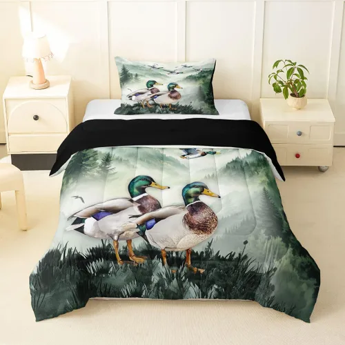 Miniatura 24 de Erosebridal Juego de ropa de cama con diseño de mariposas de dibujos animados, decoración de habitación de niñas, animales salvajes, mariposas rosas