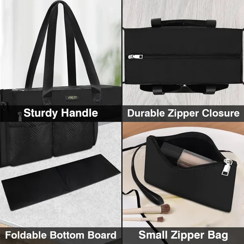 Miniatura 7 de ITIEZY Bolsa de mano para mujer, bolsas de mano para profesores con 1518 bolsillos grandes con cremallera para el trabajo universitario