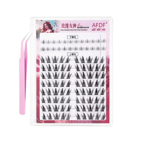 Miniatura 22 de Extensión de Pestañas DIY Efecto 3D Natural Individual 9/11/12mm Pestañas 80 Racimos Pestañas de Volumen Set Mixto, Extensión de Pestañas Caseras