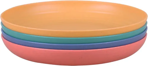 Miniatura 11 de Platos pequeños de paja de trigo irrompibles de 7 pulgadas, juego de 4 platos reutilizables, aptos para lavavajillas y microondas, perfectos