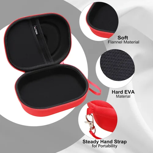 Miniatura 4 de LTGEM Estuche rígido para auriculares JBL - Marrón/ Rojo+Negro