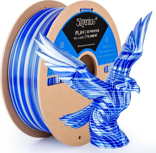 Miniatura 25 de Filamento de seda PLA para impresora 3D Filamento de seda PLA de triple color 1.75mm Filamento para impresión 3D Compatible con la mayoría de Tri