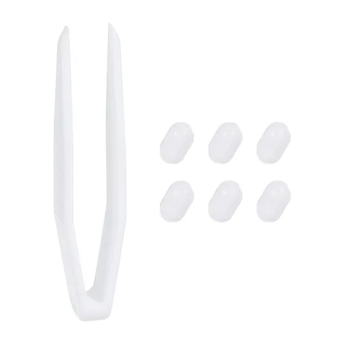 PATIKIL Barra agitadora magnética, 0.394 x 0.236 pulgadas, 6 piezas de PTFE magnético, barra mezcladora magnética para vaso de precipitados de fondo