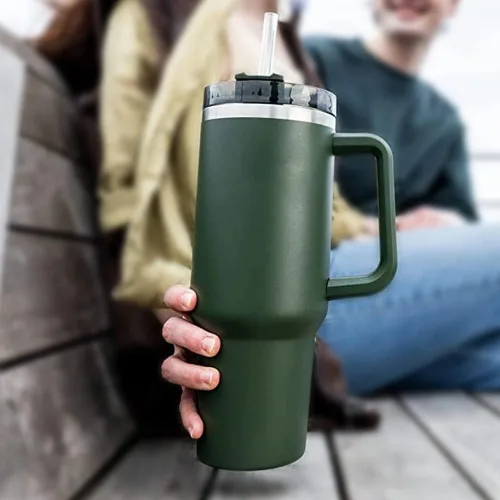 Miniatura 7 de Popote de repuesto compatible con vaso tumbler Stanley de 40 onzas y 30 onzas, paquete de 6 popotes reutilizables con cepillo de limpieza, plástico
