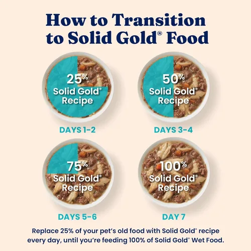 Miniatura 8 de Solid Gold comida húmeda para gatos desmenuzada con salsa - Alimento enlatado para gatos hecho con atún real y caballa - Sin granos de los Cinco