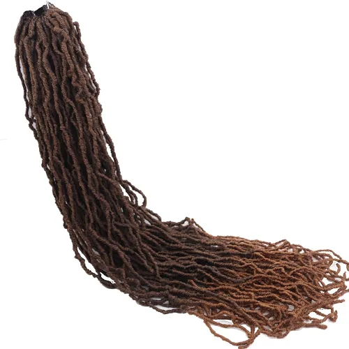 Miniatura 9 de Trenzas de ganchillo sintéticas de 36 pulgadas, 6 paquetes de trenzas de ganchillo súper largas de diosa, cabello rizado, ondulado, suave, trenzado