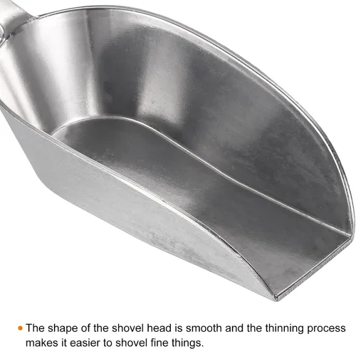 Miniatura 3 de PATIKIL Cucharas de hielo, paquete de 2 palas de aluminio de 7.09 pulgadas, pequeña máquina de hielo, harina, cereales, azúcar, palas para cocina