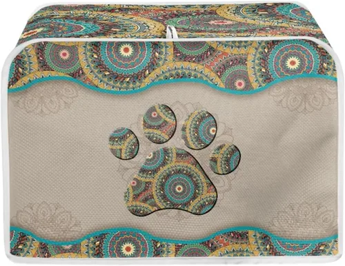 Miniatura 22 de Dolyues Beach Toaster Cover 2 Slice Universal Size Microwave Oven Dustproof Cover Women Gift Small Bread Cover with Portable Handle