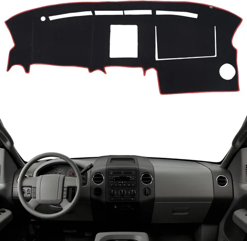 Miniatura 10 de Cubierta de Salpicadero Alfombrilla de Tablero Compatible con Ford F-150 2014-2009 (Sin Modelos HUD), Alfombrilla Antirreflejos para Salpicadero