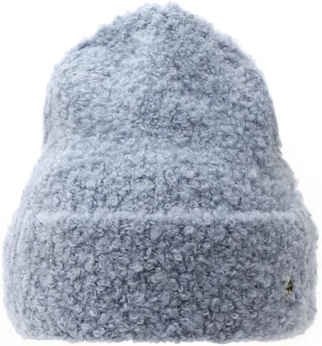 Miniatura 3 de UNDERCONTROL Gold Circle Label Unisex Otoño Invierno Boucle Lana Mixta Cálido Puños Rollup Beanie Corea Knit Skull Ski Sombrero