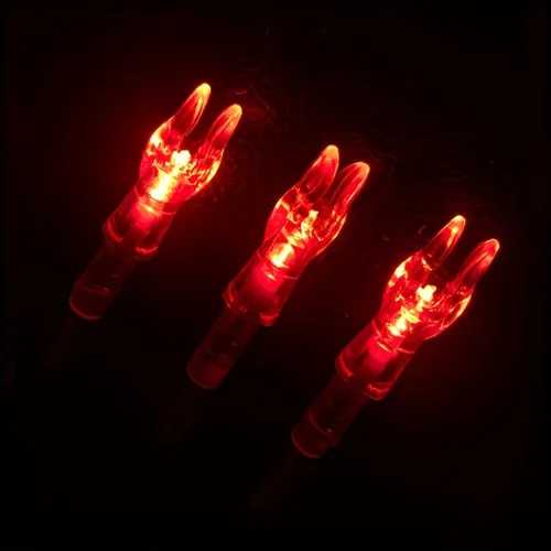 Miniatura 7 de 6 Pack X Lighted Arrow Nocks LED Archery Nocks for .204" 5.2mm Shafts Auto-Illuminated LED with ON/OFF Switch, High Visibility, Impact Resistant