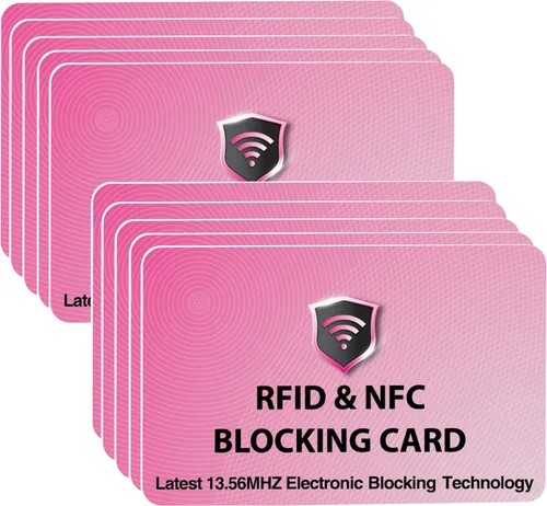 Miniatura 22 de SaiTech IT Paquete de 5 Tarjetas de Bloqueo RFID, Una Tarjeta Protege Toda la Billetera y Cartera, Protector de Tarjetas de Débito y Crédito