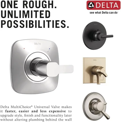 Miniatura 4 de Válvula de tina multi elección Delta Faucet R10000-UNBX y ducha universal para el cuerpo