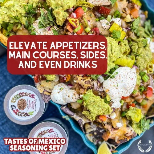 Miniatura 4 de Gustus Vitae Set de regalo de condimentos mexicanos – Tastes of Mexico – Mezcla de especias artesanales – Juego de 6 – Sin OMG, totalmente natural