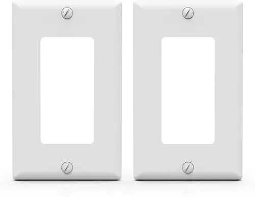 Miniatura 23 de ELEGRP Placa decorativa de pared para receptáculo, cubiertas decorativas de tamaño estándar de 1 gang, placas frontales de policarbonato irrompibles