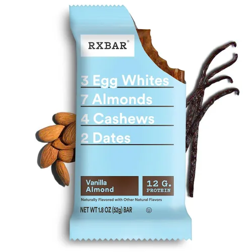 Miniatura 9 de RXBAR Barras de Proteína, Snack de Proteína, Barras de Snack, Vainilla Almendra, Caja de 22oz (12 Barras)