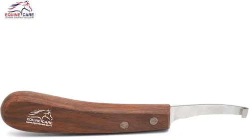 Miniatura 5 de Equine Care Cuchillo de pezuña para zurdos – Hoja de acero corta J2 afilada, herramienta profesional para recortar pezuñas de caballo, cabras