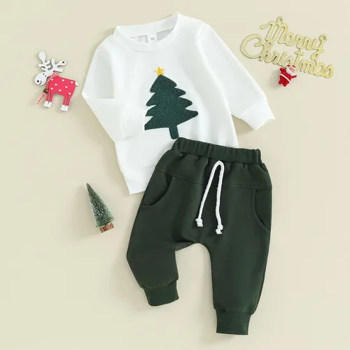 Miniatura 125 de BemeyourBBs Conjunto divertido de sudadera y pantalones de manga larga con letras divertidas para bebé niño y niño